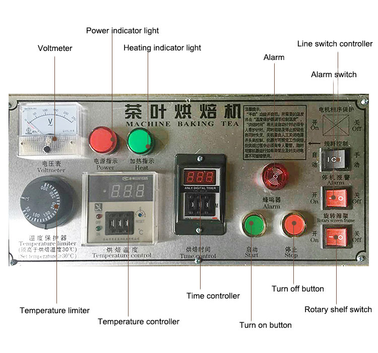 Mini Rotary Tea Drying Machine Tea Leaf Dryer